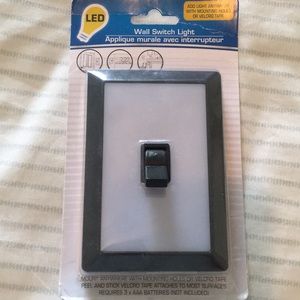 Black wall switch light